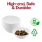 Solid White Organic Round Disposable Plastic Bowls - 32 oz. (60 Bowls)